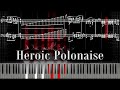 Heroic Polonaise Chopin Piano Tutorial Sheet Music