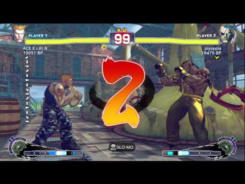 AFG [Sagat] vs ACE・EIRIN [Guile] SSF4 Japanese Online Ranked Matches - TRUE-HD