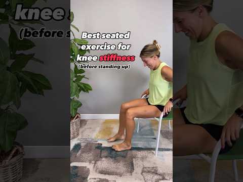 Best seated exercise to reduce knee stiffness before standing up ‼️
