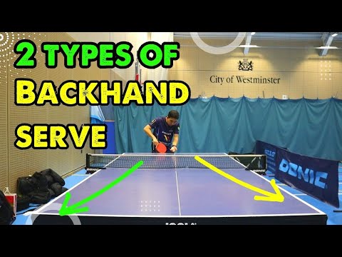 How to improve your Backhand Serve in Table Tennis | 2 types of serve