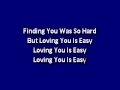 Union J Loving You Is Easy Karaoke lyrics 