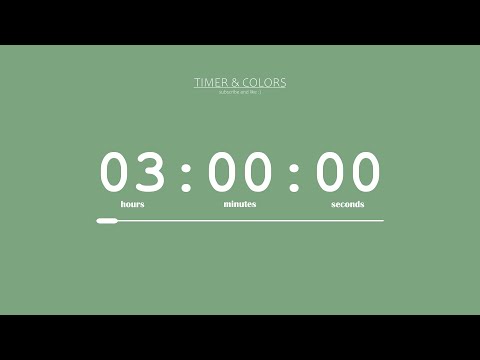 ⏱️ 3 Hour Timer / Sweet Green Screen 🌿 / Countdown