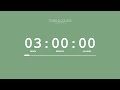 ️ 3 Hour Timer Sweet Green Screen Countdown