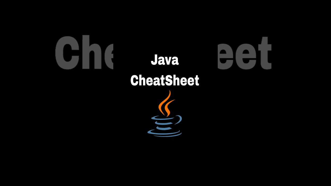 Java CheatSheet #shortsvideo#shortviral#trending#java#cheatsheets