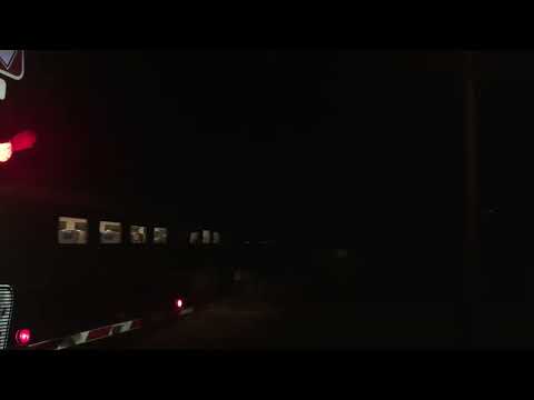 G540 leads The Overland in the dark at Mitcham!