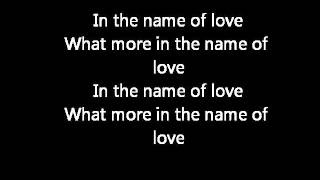 U2 Pride (in the name of love) lyrics