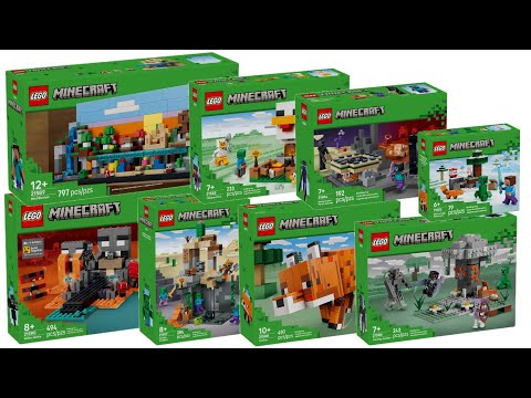 All LEGO Minecraft sets January 2026 Compilation/Collection Speed Build