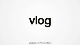 vlogの正しい発音動画