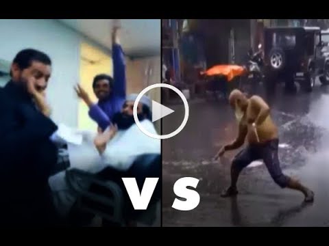 Dance in barber shop Vs Rain.