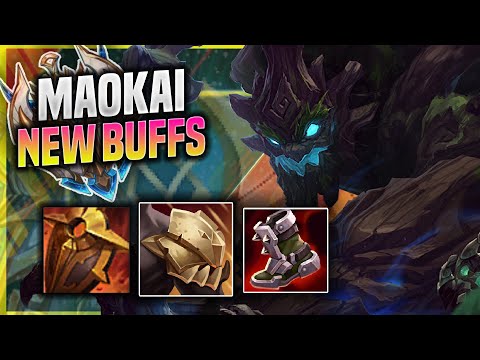KOREAN CHALLENGER TRIES MAOKAI WITH NEW BUFFS SUPPORT! - Challenger Plays Maokai SUPPORT vs Thresh!