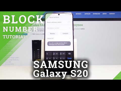 How to Block Number in SAMSUNG Galaxy S20 – Create Blacklist