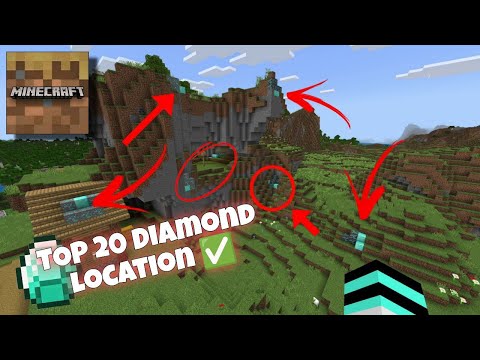 TOP 20 DIAMOND LOCATIONS IN MINECRAFT TRIAL (with coordinates)