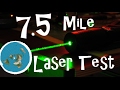 7.5 Mile Laser Curvature Test Over a Frozen Lake 7.5 Mile Laser Curvature Test Over a Frozen Lake