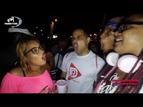 SOLO PUNCHLINE!!! Sthefany La Rubia vs Gaudy Mercy Junte Freestyle en Plaza Guibia 2019