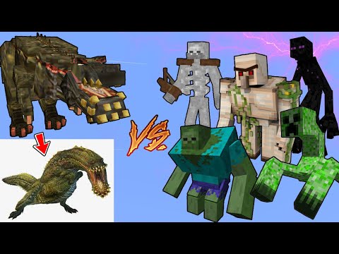 Deviljho Vs. Mutant Monsters in Minecraft