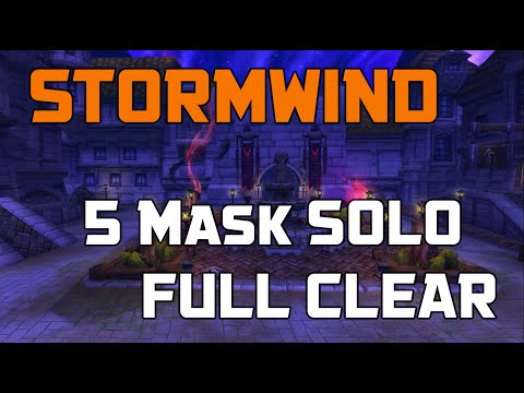 SOLO 5 MASKS - STORMWIND FULL CLEAR VISION - FURY WARRIOR - THE FACELESS ONE