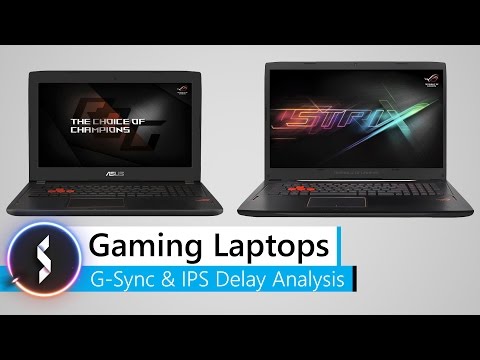 Gaming Laptops G-Sync & IPS Delay Analysis Video