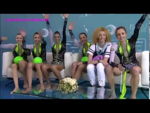 Bulgaria 3 balls + 2 ribbons Final - European Championships Baku 2014