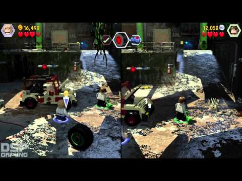 LEGO Jurassic World Co-op pt22 - RETURN To JP1 Visitor Center!