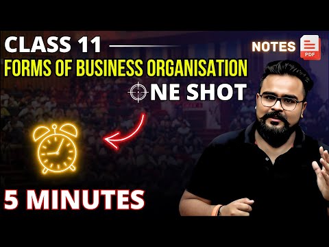 Forms of business organisation chapter 2 ONE SHOT class 11 | Business Studies Gaurav Jain