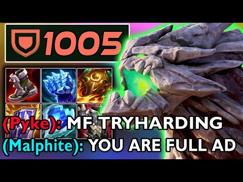 1000 ARMOR MALPHITE VS FULL AD TEAM