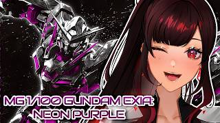 Gunpla Handcam: MG 1/100 GUNDAM EXIA💜🖤 [RECIRCULATION COLOR/NEON PURPLE]