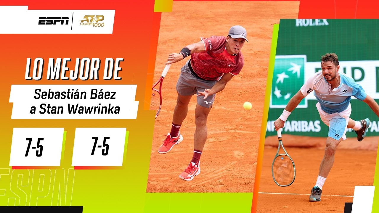 SEBASTIÁN BAÉZ VENCIÓ A WAWRINKA Y FESTEJÓ EN MONTE CARLO | RESUMEN