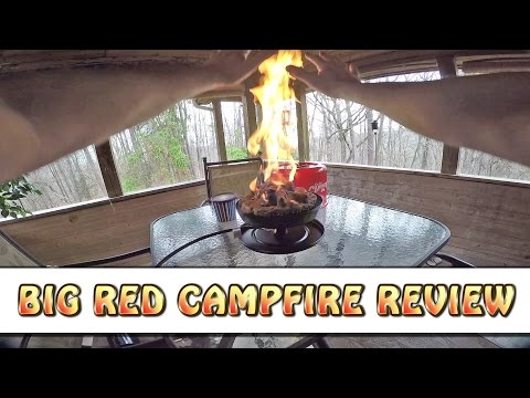 BIG RED CAMPFIRE BY CAMCO REVIEW - Best way to build a campfire QUICK!