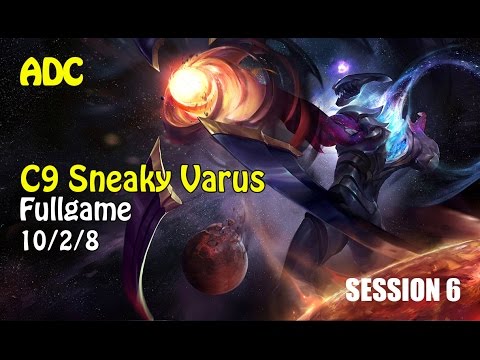 C9 Sneaky Varus vs Jhin Bot Lane  Ranked Challenger Korea Full Game