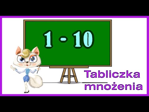 Prosty sposób na tabliczkę mnożenia 1 - 10.