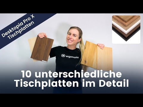 Desktopia Pro X - Unsere 10 unterschiedlichen Tischplatten im Detail