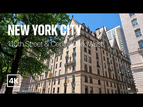 [4K] New York City 🗽 Summer Walk - 110th Street & Central Park West [Jun. 2022]