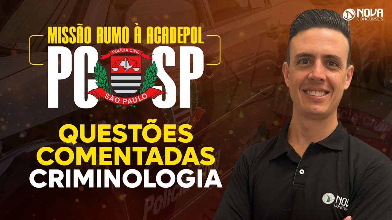 Concurso PCSP 2023 Questões de Criminologia