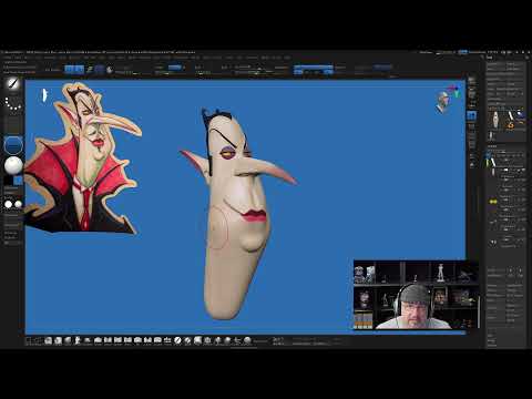Dracula- Stylized ZBrush Sculpt Part 1 | Shane Olson