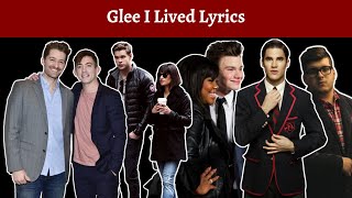 Glee I Lived Lyrics