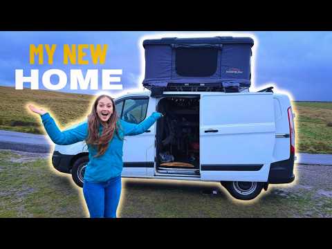 My First Night Camping Alone in My New Van 