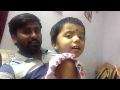 Luckshitha telling abcd first time