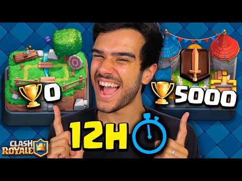 COMO SUBIR 5000 TROFÉUS EM APENAS 1 DIA! CLASH ROYALE