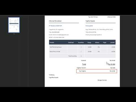 Pembaruan Perhitungan Sisa Tagihan pada Print Faktur Termin