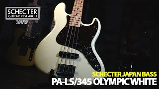 Video thumbnail for Schecter Japan Bass PA-LS/345 Olympic White Made in Japan by Gooswyn Guitars
