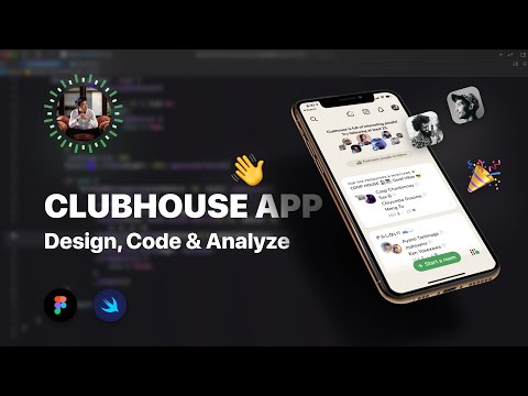 Livestream: Design, code, analyze the ClubHouse app, bottom card UI in Figma and SwiftUI