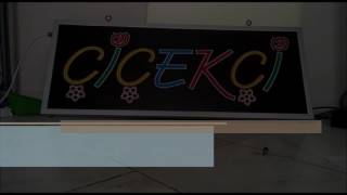 Ags Led Çiçekçi Tabelası