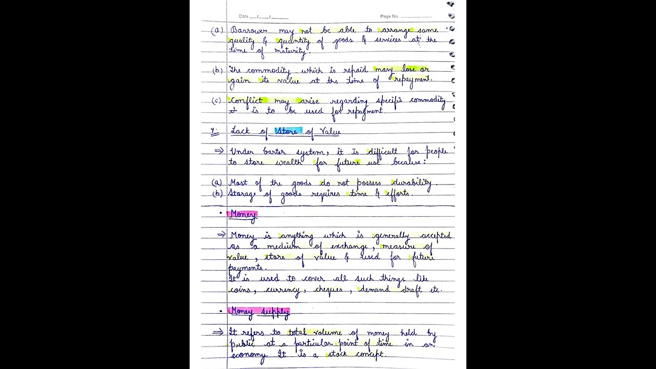 chapter 5 money of macroeconomics notes from sandeep garg class 12
