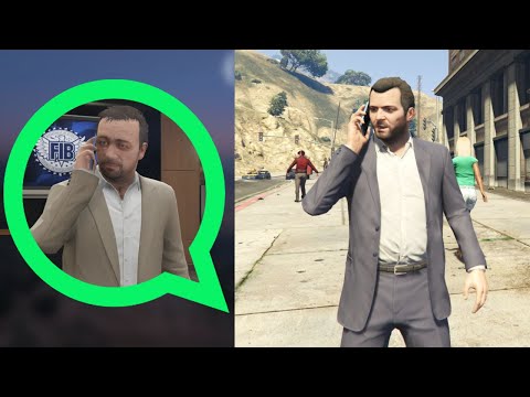 GTA 5 - All Secret Phone Calls To Dave Norton (Michael)