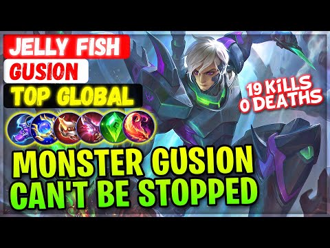 Monster Gusion Can't Be Stopped [ Top Global Gusion ] Jelly Fish - Mobile Legends Emblem And Build