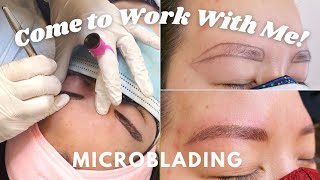 Come to work with me! / MICROBLADING / Japanese Client / マイクロブレードィング / Japanese with subtitles / 日本語