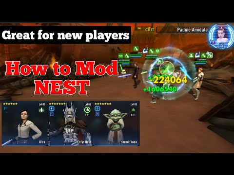 #swgoh - How to Mod NEST. Read Description.