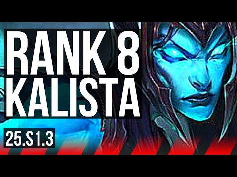 KALISTA vs EZREAL (TOP) | Rank 8 Kalista | KR Challenger | 25.S1.3