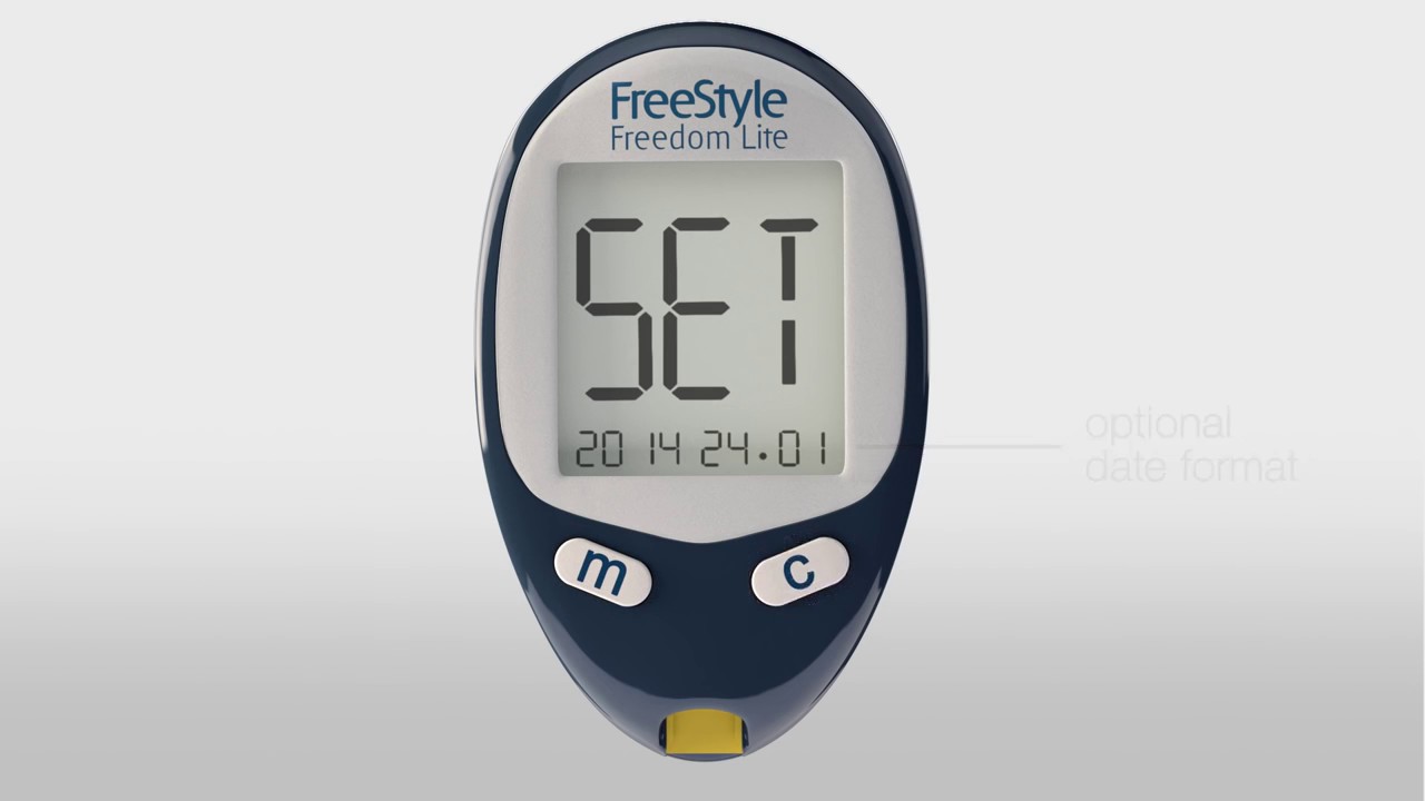 FreeStyle Freedom Lite System  Set Up Your Meter and Perform a Blood Glucose Test