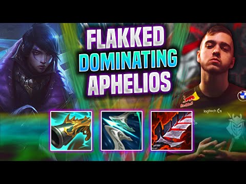 FLAKKED DOMINATING WITH APHELIOS! - G2 Flakked Plays Aphelios ADC vs Draven! | Season 2022